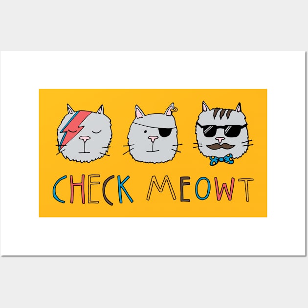 Check Meowt Wall Art by jdrdesign